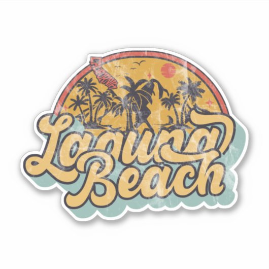 Laguna Beach, Californië Sticker (Voorkant)