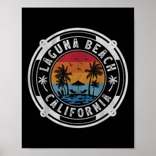 Laguna Beach Californië zomervakantie Su Poster