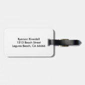 Laguna Beach, Californische Vintage Bagagelabel (Achterkant horizontaal)