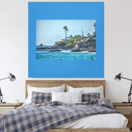 Laguna Beach Canvas Afdruk (Insitu (Slaapkamer))