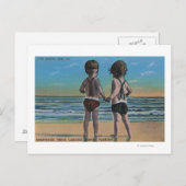 Laguna Beach, FL — Greetings from Scene w/Kinder Briefkaart (Voorkant / Achterkant)