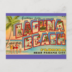 Laguna Beach FL Vintage Ansichtkaart Briefkaart