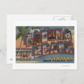 Laguna Beach, Florida - Grote letterscènes Briefkaart (Voorkant / Achterkant)