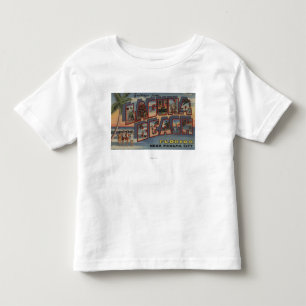 Laguna Beach, Florida - Grote letterscènes Kinder Shirts