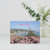 Laguna Beach flowers postcard Briefkaart (Staand voorkant)