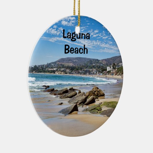 Laguna Beach Holiday Keramisch Ornament (Rechts)