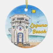 Laguna Beach Lifeguard Tower Ornament (Voorkant)