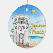 Laguna Beach Lifeguard Tower Ornament (Links)