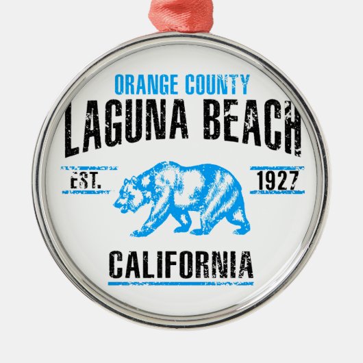 Laguna Beach Metalen Ornament (Voorkant)