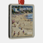 Laguna Beach, Oranje County, CA Metalen Ornament (Rechts)