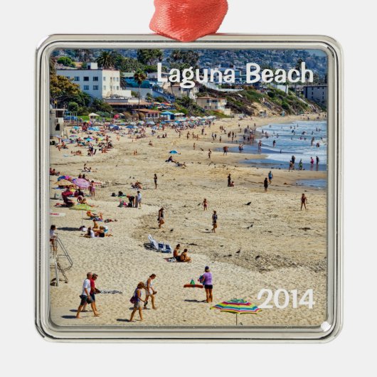 Laguna Beach, Oranje County, CA Metalen Ornament (Voorkant)