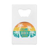 Laguna Beach Retro Creditkaart Flessenopener (Achterkant)