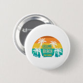 Laguna Beach Retro Ronde Button 5,7 Cm (Voorkant /achterkant)