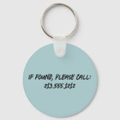 Laguna Beach Retro Vignet Sleutelhanger (Achterkant)