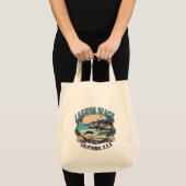 Laguna Beach Retro Vignet Tote Bag (Voorkant (product))