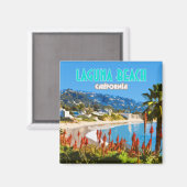 Laguna Beach Sinaasappel County California  Magneet (Voorkant / Achterkant)