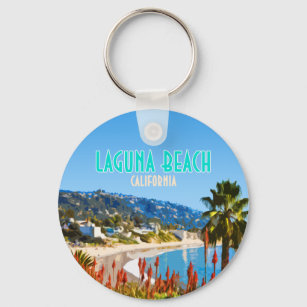 Laguna Beach Sinaasappel County California  Sleutelhanger