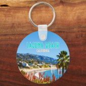 Laguna Beach Sinaasappel County California  Sleutelhanger (Voorkant)