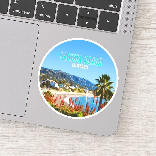 Laguna Beach Sinaasappel County California  Sticker (Detail)