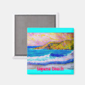 Laguna Beach Slogan Magneet (Voorkant / Achterkant)