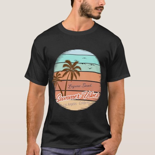 Laguna Beach Summer Vibes T-shirt (Voorkant)