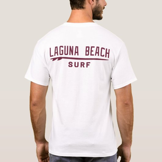 Laguna Beach Surf Team T-shirt Wit (Achterkant)