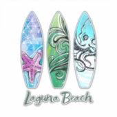 Laguna Beach Surfboards XL Sticker (Voorkant)