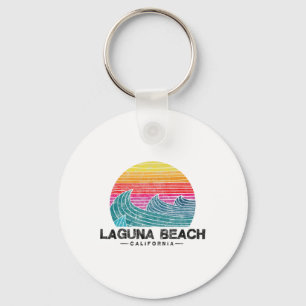 Laguna Beach Surfen Golven Retro California Zonson Sleutelhanger
