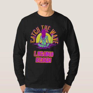 Laguna Beach Surfende dampgolf Aesthetische strand T-shirt