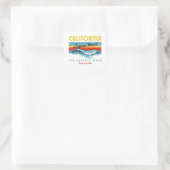 Laguna Beach Vierkante Sticker (Tas)