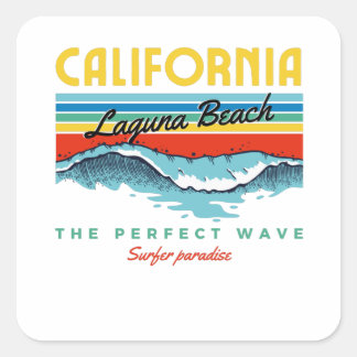 Laguna Beach Vierkante Sticker