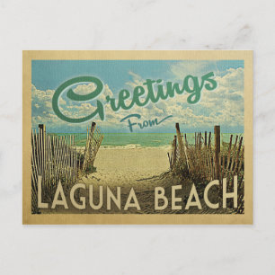 Laguna Beach Vintage Travel Briefkaart