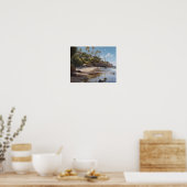 Laguna Beach Waterverf Art Print Poster (Keuken)