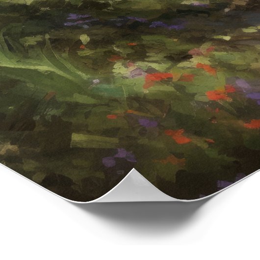 Laguna Beach Waterverf Art Print Poster (Hoek)