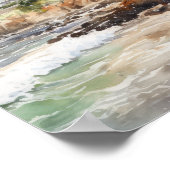 Laguna Beach Waterverf Art Print Poster (Hoek)