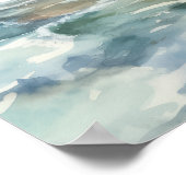 Laguna Beach Waterverf Art Print Poster (Hoek)