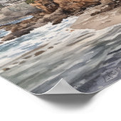 Laguna Beach Waterverf Art Print Poster (Hoek)