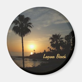 Laguna Beach zonsondergang palmmagneet Magneet
