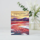 Laguna Colorada Bolivia Briefkaart (Staand voorkant)