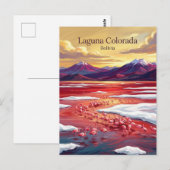 Laguna Colorada Bolivia Briefkaart (Voorkant / Achterkant)