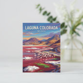 Laguna Colorada Bolivia Briefkaart (Staand voorkant)