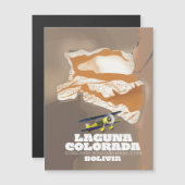 Laguna Colorada Bolivia zoutmeer reisposter (Voorkant / Achterkant)