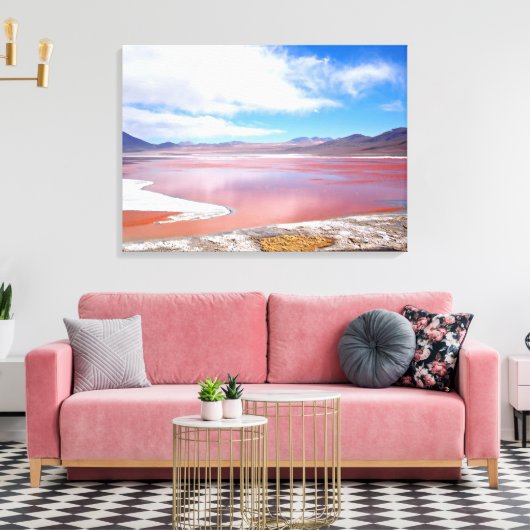 Laguna Colorada canvas print (Insitu (Woonkamer))
