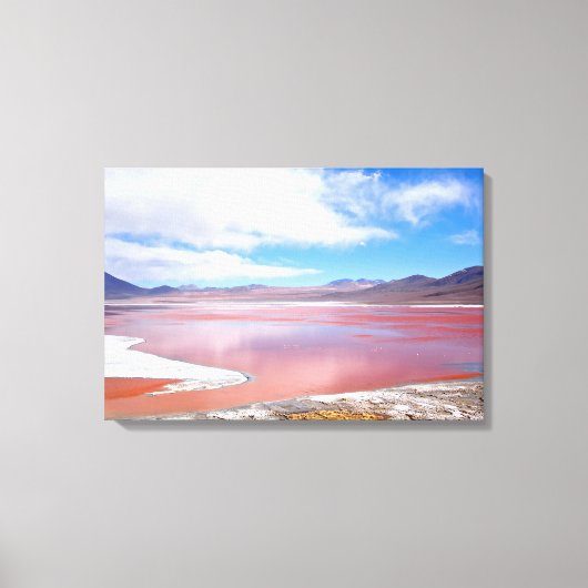 Laguna Colorada canvasprint Canvas Afdruk (Voorkant)
