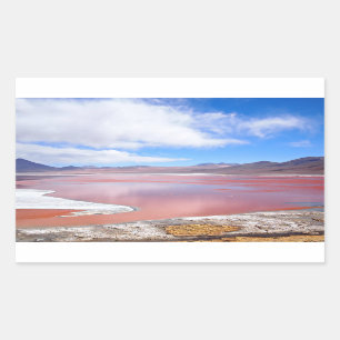 Laguna Colorada in Bolivia sticker rechthoek