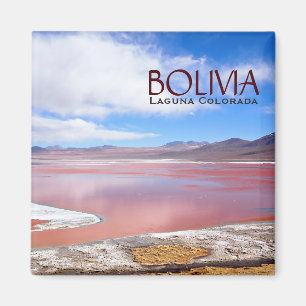 Laguna Colorada in Bolivia tekstmagneet Magneet