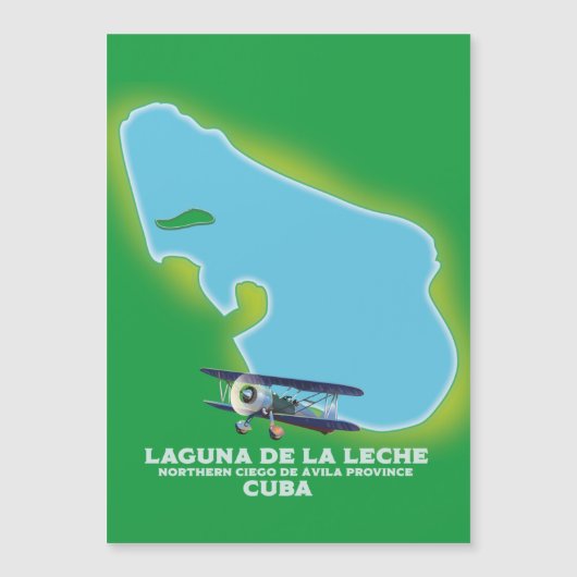 Laguna de la Leche Cuba-kaart (Voorkant)