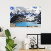 Laguna De Los Tres, Los Glaciares Nationaal Park Poster (Thuiskantoor)