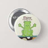 Laguna frog Name Tag Baby shower Button (Voorkant /achterkant)