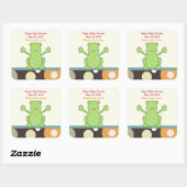 Laguna Frog SQUARE Favor Sticker (Vel)